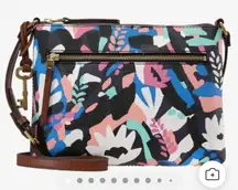 FOSSIL| Multicolor Floral Print Crossbody Bag