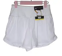 NWT Spyder Active White 4” Inseam Athletic Shorts w/ Pockets - Small