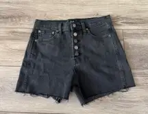 Black Gap Jean Shorts High-Rise 3.5”