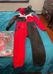 Womens Harley Quinn union suit costume S