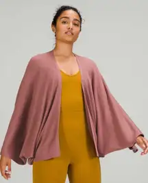 Lululemon Cashlu Knit Textured Wrap in Spiced Chai