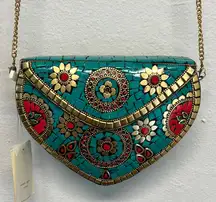 Antik Kraft | Metal Mosaic Purse with Crossbody Strap ✨