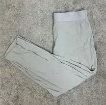 Athleta Mod Trekkie Crop Pant Size 12 Gray Travel Hiking Athleisure Nylon