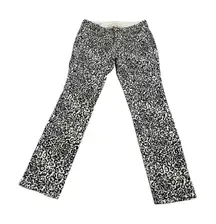Ann Taylor leopard modern fit jeans 6p