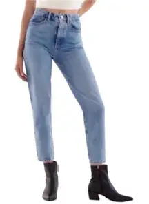 Zara Mom Fit Blue Jeans(Size 4)