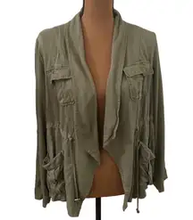 Torrid Light Weight Drape Front Anorak in deep Depths color size 0X or 12