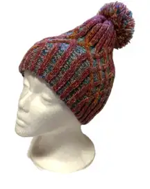 Spyder bright multicolor pom hat