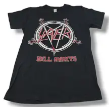 2020 Slayer Shirt Size Small SM Slayer Hell Awaits 1985 Concert Tour Graphic Tee Unisex T-shirt