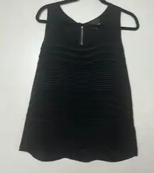 NWT Greylin Black Silk Tank Blouse- Size Large