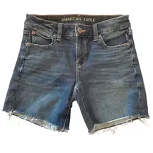 Women’s American Eagle Dream Midi cut off denim shorts