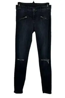Current Elliott SZ 26 Soho Stiletto Jeans in Caliber Destroy Low-Rise Stretch