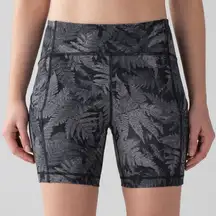 Lululemon Sole Training Short (6") Kindred Spirit Black Multi / Black palm print