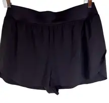 Athleta‎ Black Shorts with Built in Compression Short Size 1X NWOT