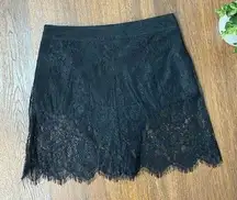 NWT LF Seek The Label Black Lace Thong Mini Skirt XS $120