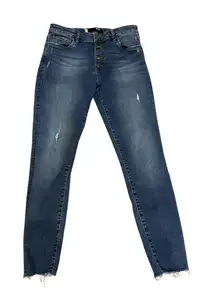 KUT From The Kloth Donna Ankle‎ Skinny Jeans Women 8 Blue Denim High Rise