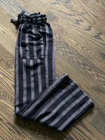 NWOT SO Black and White Stripped Pants
