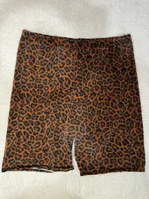 AE Studio Soft Cheetah Print Bike Shorts 