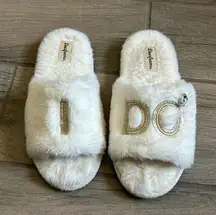 Dearfoams I do wedding slippers