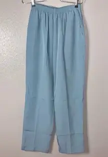 Alfred Dunner vintage light blue pull on casual pants