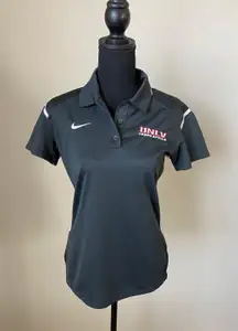 Nike Dri-Fit Womens Pullover Quarter Button Down UNLV Track & Field Top Size Small