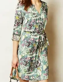 Anthropologie Dolan Wanderlust Shift Dress in Green Multi