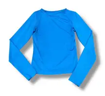 Fitted Flattering Royal Blue Thin Long Sleeve