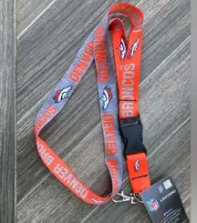 NFL Denver Broncos lanyard NWT