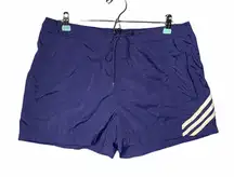 ADIDAS Three Striped Navy Blue Shorts‎ Size Large