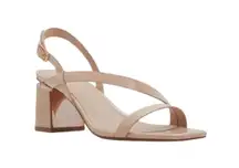 New! Aldo Shenna Strappy Slingback Heeled Patent Sandals - Size 9