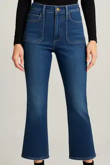 Joe's Jeans The Callie High Rise Cropped Boot Patch‎ Pocket Size 31x26 Everday