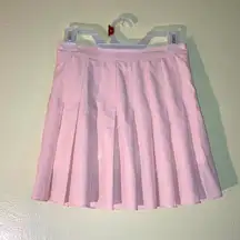 Tennis Golf School Girl Athletic Uniform Pleated Skort Women Size S/M Light Pink