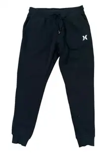 Hurley Drawstring Pockets Black Jogger Sweatpants Size‎ Medium Casual Athleisure