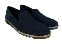 Eileen Fisher Loafers Flats Womens 6.5‎ Navy Novo Knit Stretch Slip On Comfort