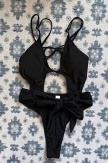 NWOT Chic Black One-Piece Swimsuit