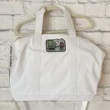 Stoney Clover Lane white nylon tote bag Brooklyn patch NWT