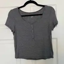 AMERICAN EAGLE Short Sleeve Crop Top