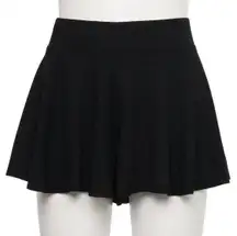 Black Flutter Lounge Flounce Thermal Shorts Size XL