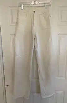 SHEIN White Straight Jeans Classic Style