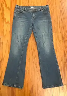 Cato- Dark Blue Denim Flared Jeans Size 10P