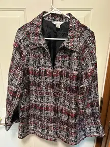 shimmery open blazer size large