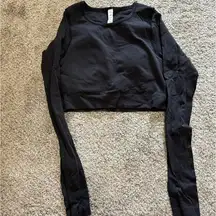 Lululemon  ribbed ebb to street long sleeve cropped size 4