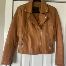 Brown Faux Leather Jacket
