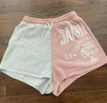 Pink Gray Sweatshort