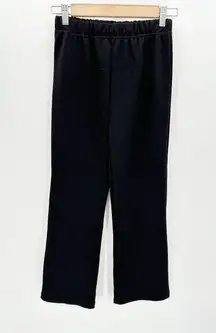 Wonlog Select Solid Black Elastic Waist Sweat Pants Women's Size Long F Small S