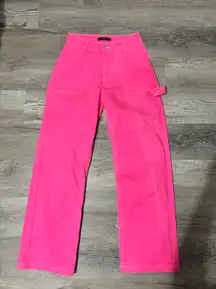 pink cargo jean