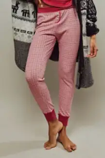 Free People Intimately‎ Chill Evening Pink Plaid Pajama Lounge Pants Size XS