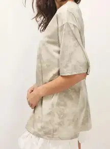Maise Tie Dye Oversized Shirt Beige