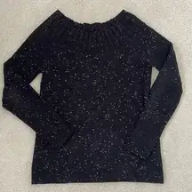 Speckled Black and White Sweater