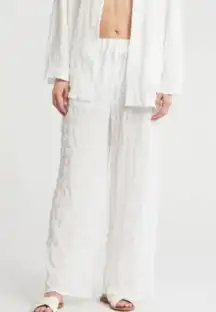 NWT NORDSTROM RACK 2-Piece Crinkle Cover-Up Set X-Large, WHITE