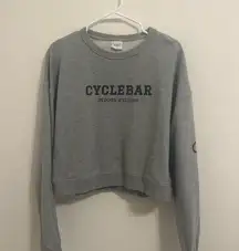 CycleBar Cropped Crewneck Sweatshirt Size XL
